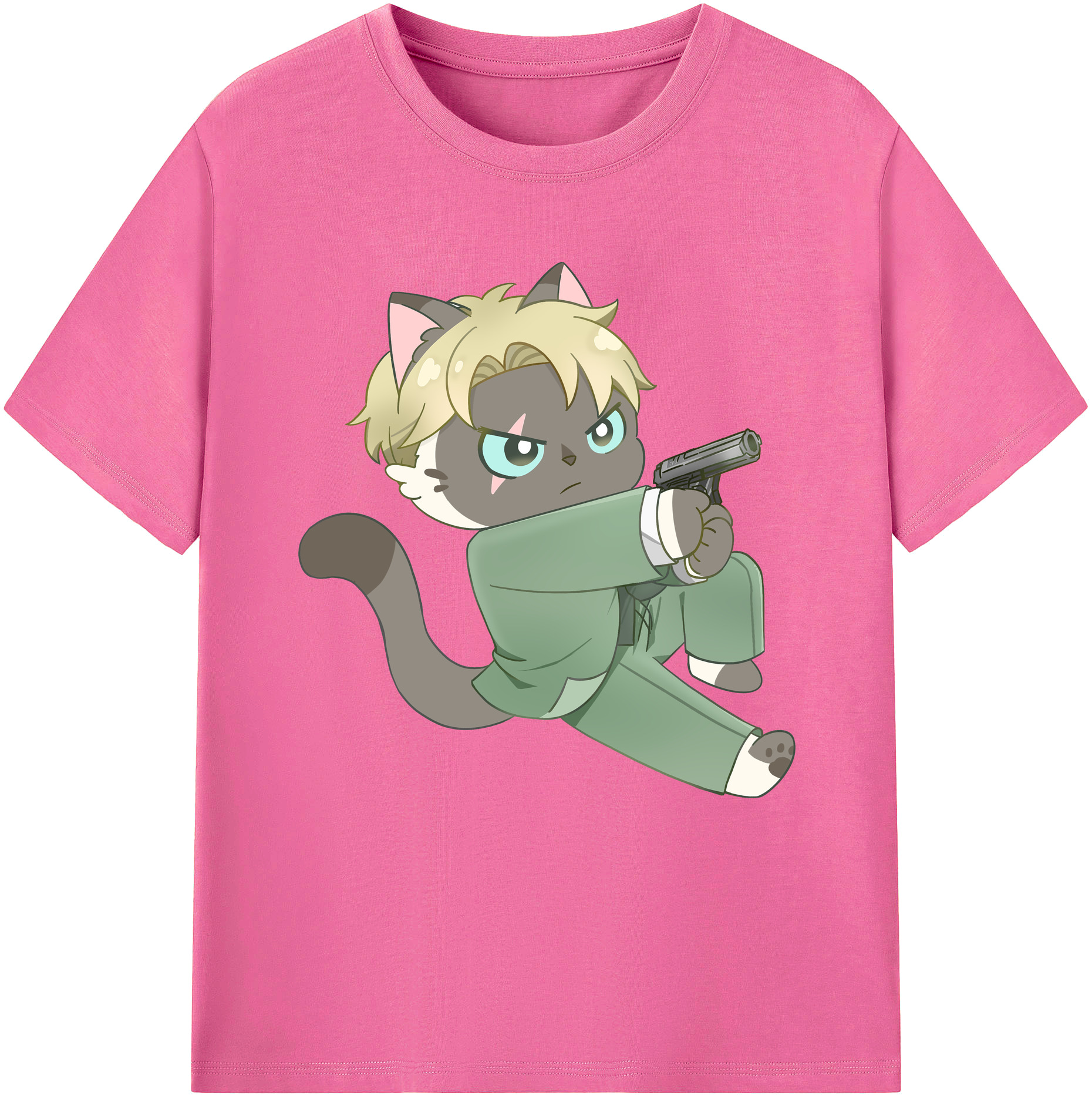 （画像用） SPY×FAMILY间谍家家酒 レディースカジュアルプリントTシャツ（綿100％）